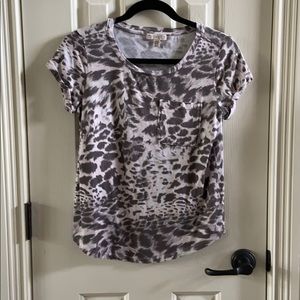 Leopard Print Pocket T-Shirt